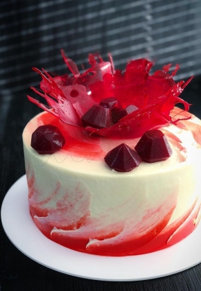 ❂ Заказать торт на годовщину рубиновой свадьбы (40 лет) в кондитерской Wow-tort